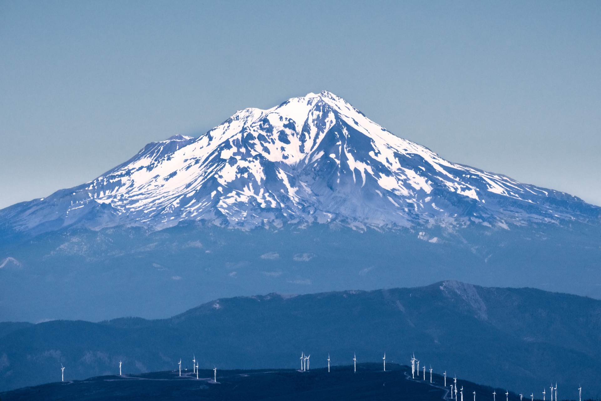 Mount Shasta view from Redding, California